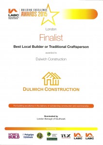 LABC Award - 2015 Finalist - Best Local Builder